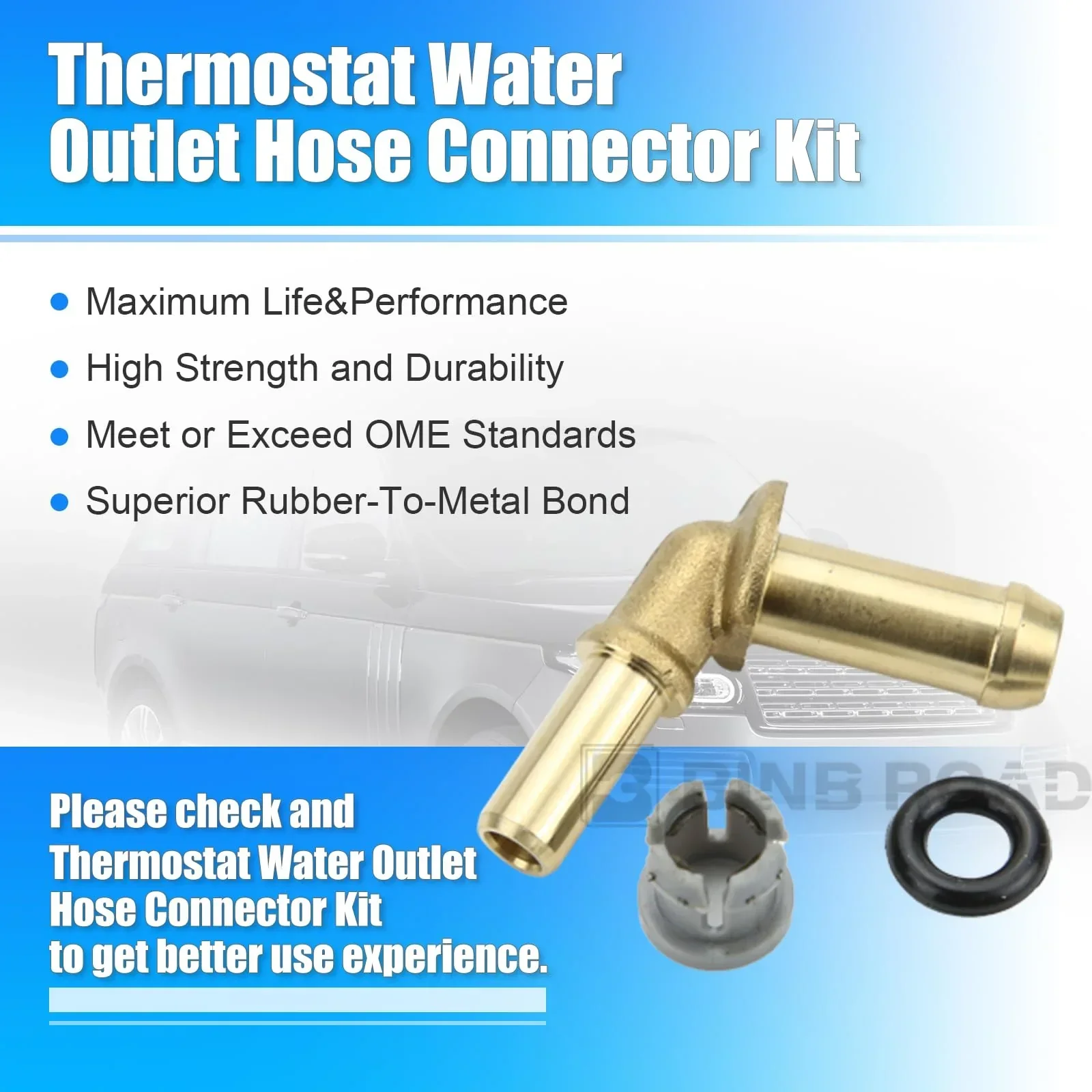 LR090630 + LR092992 Aluminum Water Pump Coolant Pipe Kit - Image 3