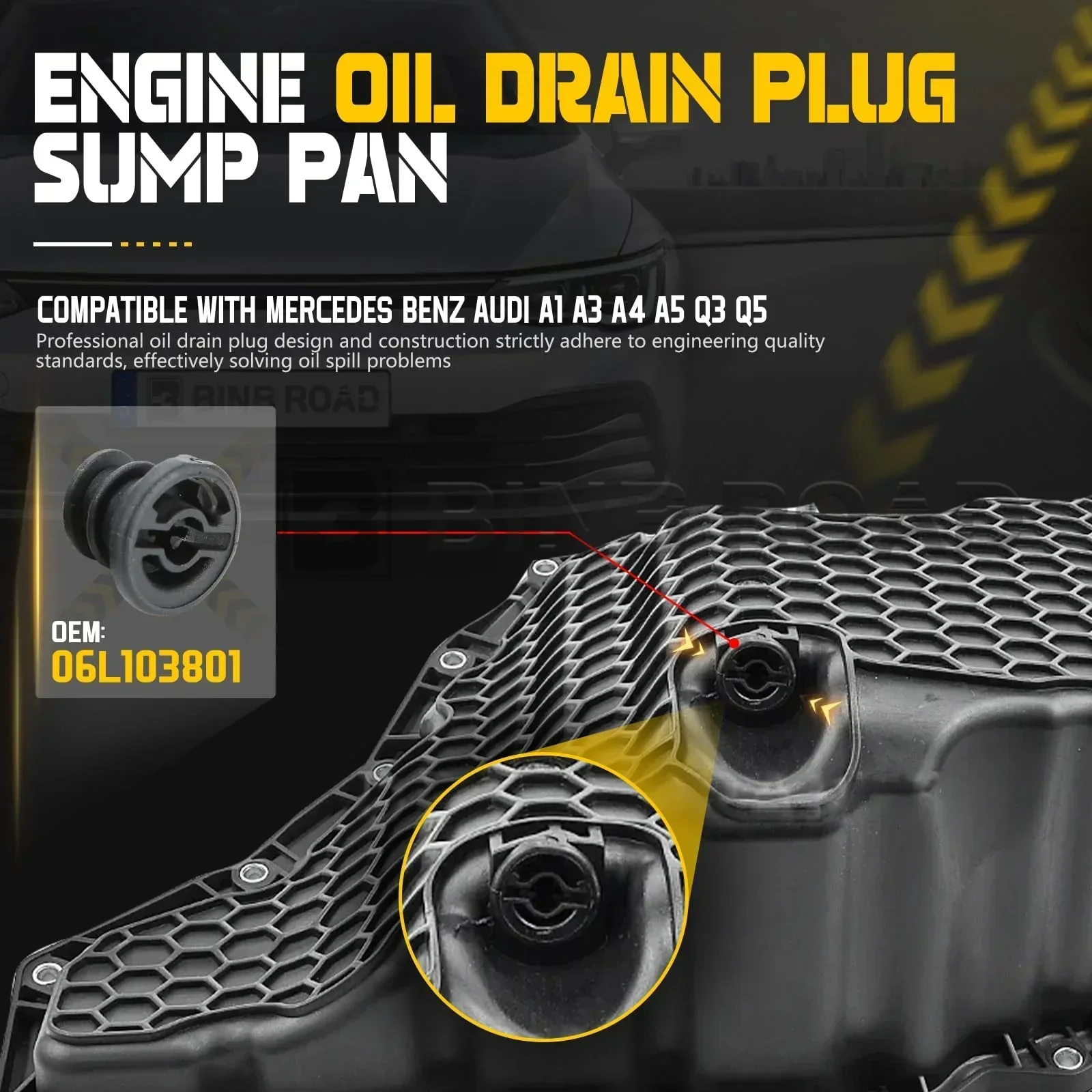 06L103801 Car Engine Oil Drain Plug - Image 4